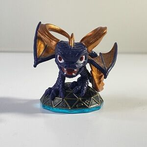 Activision Skylanders Figure With Base Purple And Gold Dragon